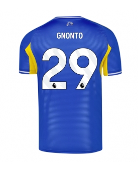 Billige Fotballdrakt Leeds United Wilfried Gnonto #29 Replika Bortedrakt 2025-26 Kortermet Billige Fotballdrakt Leeds United Wilfried Gnonto #29 Replika Bortedrakt 2025-26 Kortermet